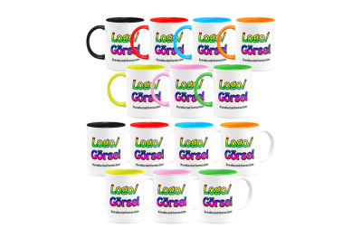 Renkli Kupa Bardak Baskı