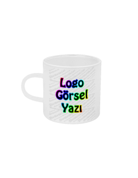 Kişiye Özel Cam Türk Kahvesi Fincanı Baskı
