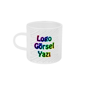 Kişiye Özel Cam Türk Kahvesi Fincanı Baskı