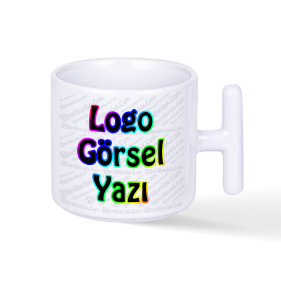 Kişiye Özel T Kulplu Nescafe Fincanı Baskı