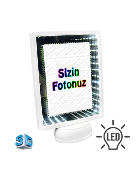 3D Led Işıklı Dikdörtgen Sihirli Ayna 3D Led Işıklı Dikdörtgen Sihirli Ayna