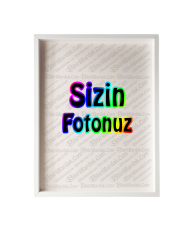 A3 Dikdörtgen Beyaz Sök Tak Yapışkanlı Çerçeve - 30x42 Cm A3 Dikdörtgen Beyaz Sök Tak Yapışkanlı Çerçeve - 30x42 Cm