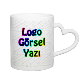 Toptan Kalp Kulplu Kupa Bardak Baskı