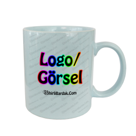 Toptan Mavi Kupa Bardak Baskı