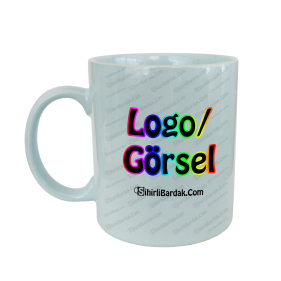 Toptan Mavi Kupa Bardak Baskı