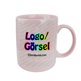 Toptan Pembe Kupa Bardak Baskı