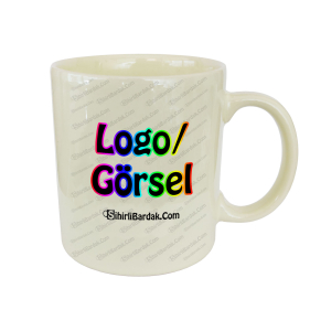 Toptan Sarı Kupa Bardak Baskı