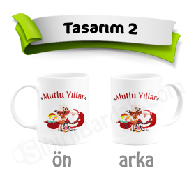 Yılbaşı Kupa Bardak Baskı Yılbaşı Kupa Bardak Baskı